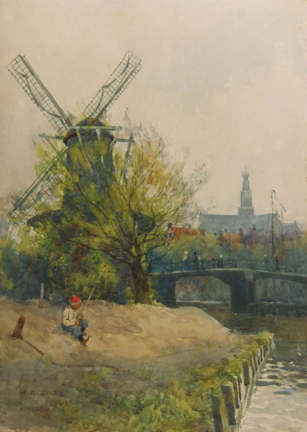 Maud Raphael Jones "Haarlem" watercolour