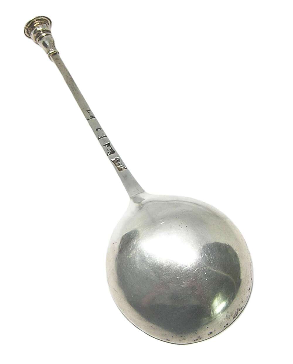 Georgian Silver Seal Top Spoon by Hester Bateman