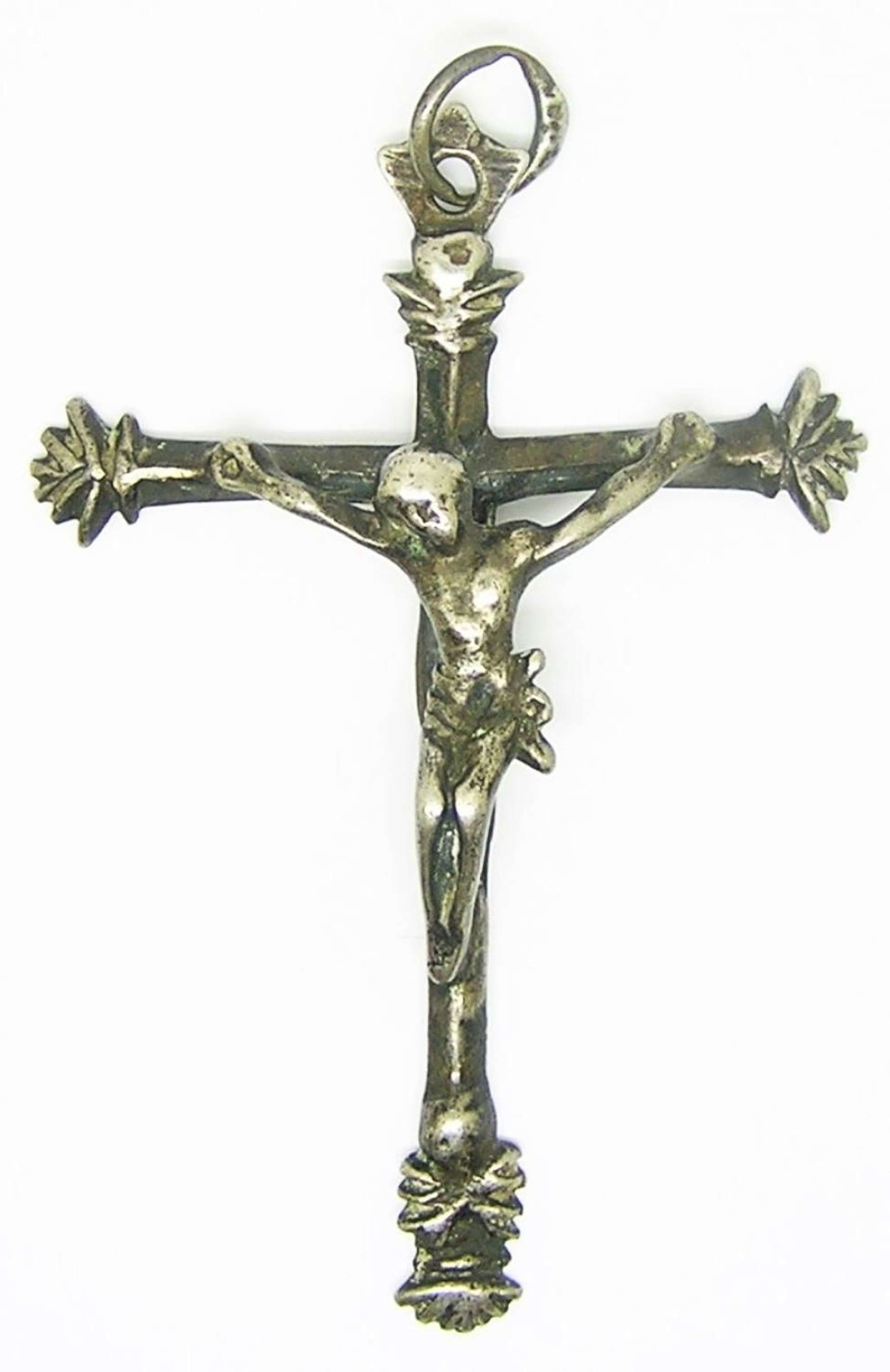 Renaissance Silver Pectoral Crucifix Pendant