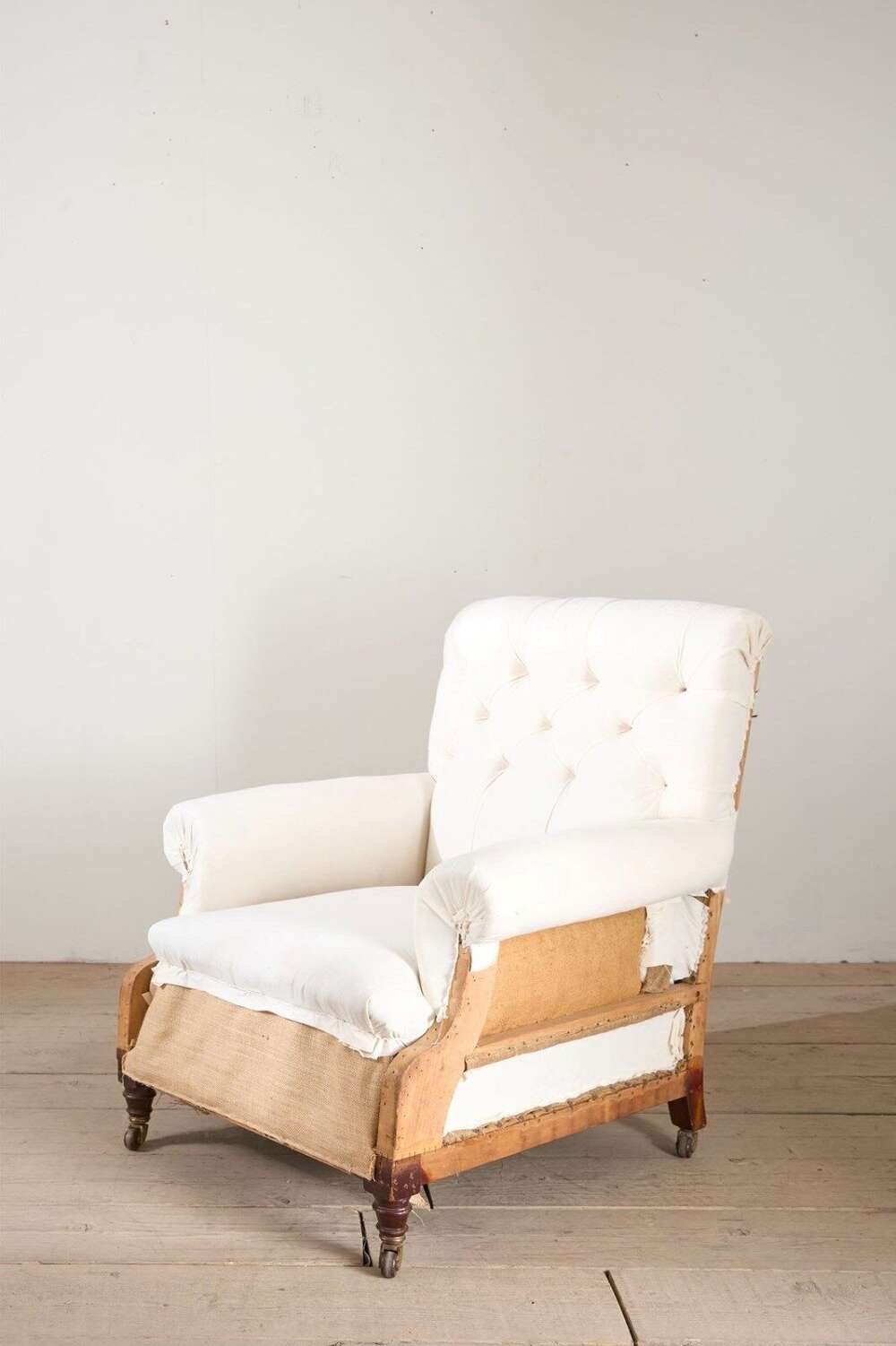 Large Proportioned 19th Century Buttoned Back Armchair By Hamptons And Sons
