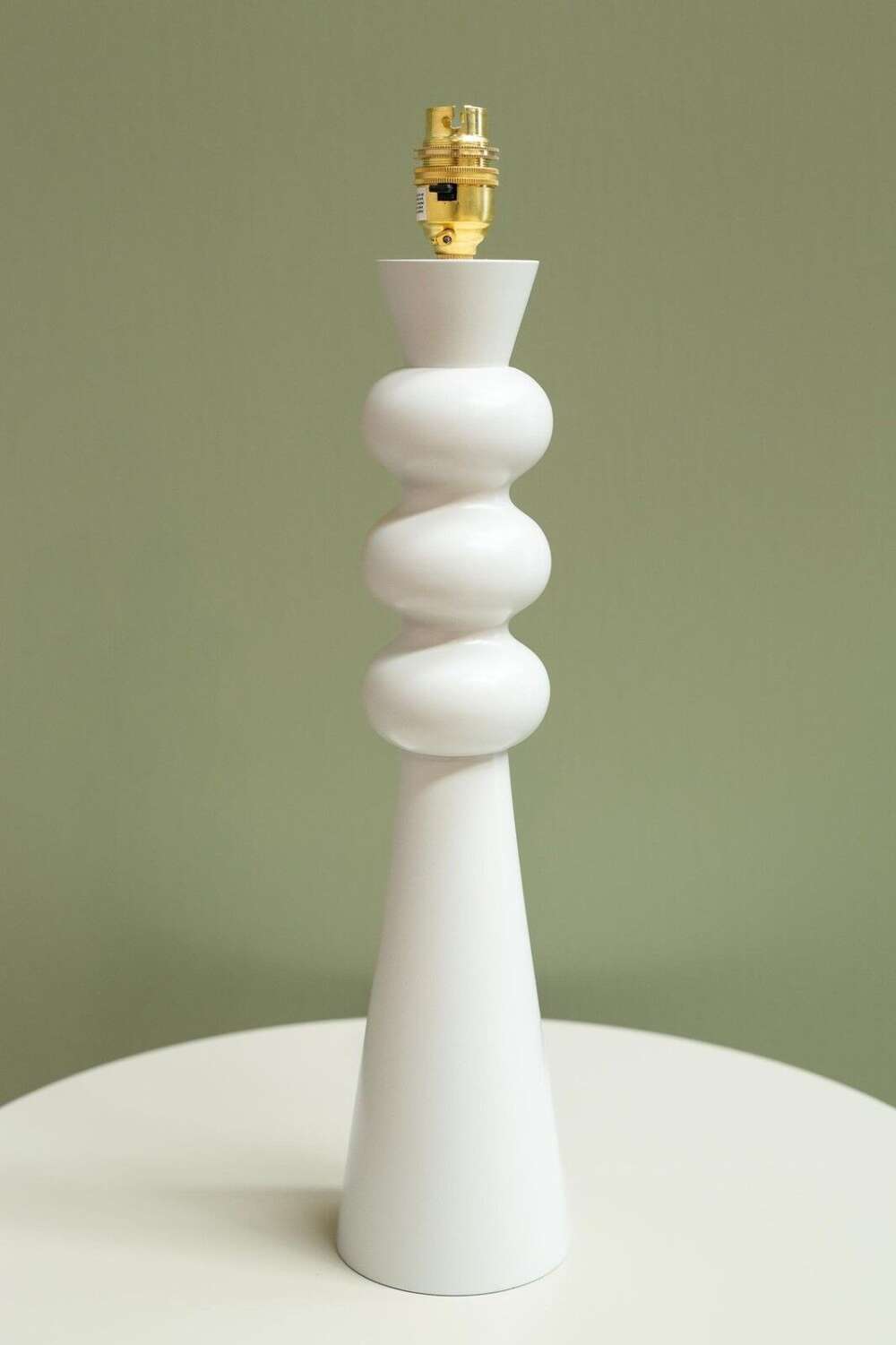 'thistle' Turned Wood Table Lamp - Haar