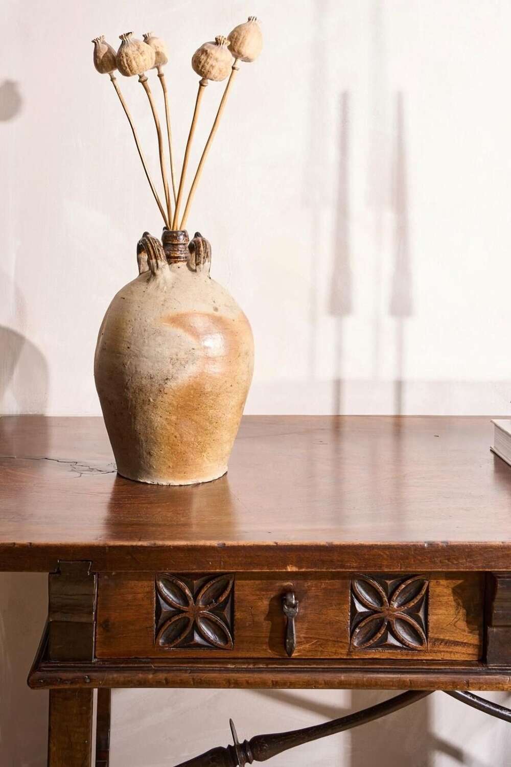 20th Century French Stoneware Nut Oil Jar