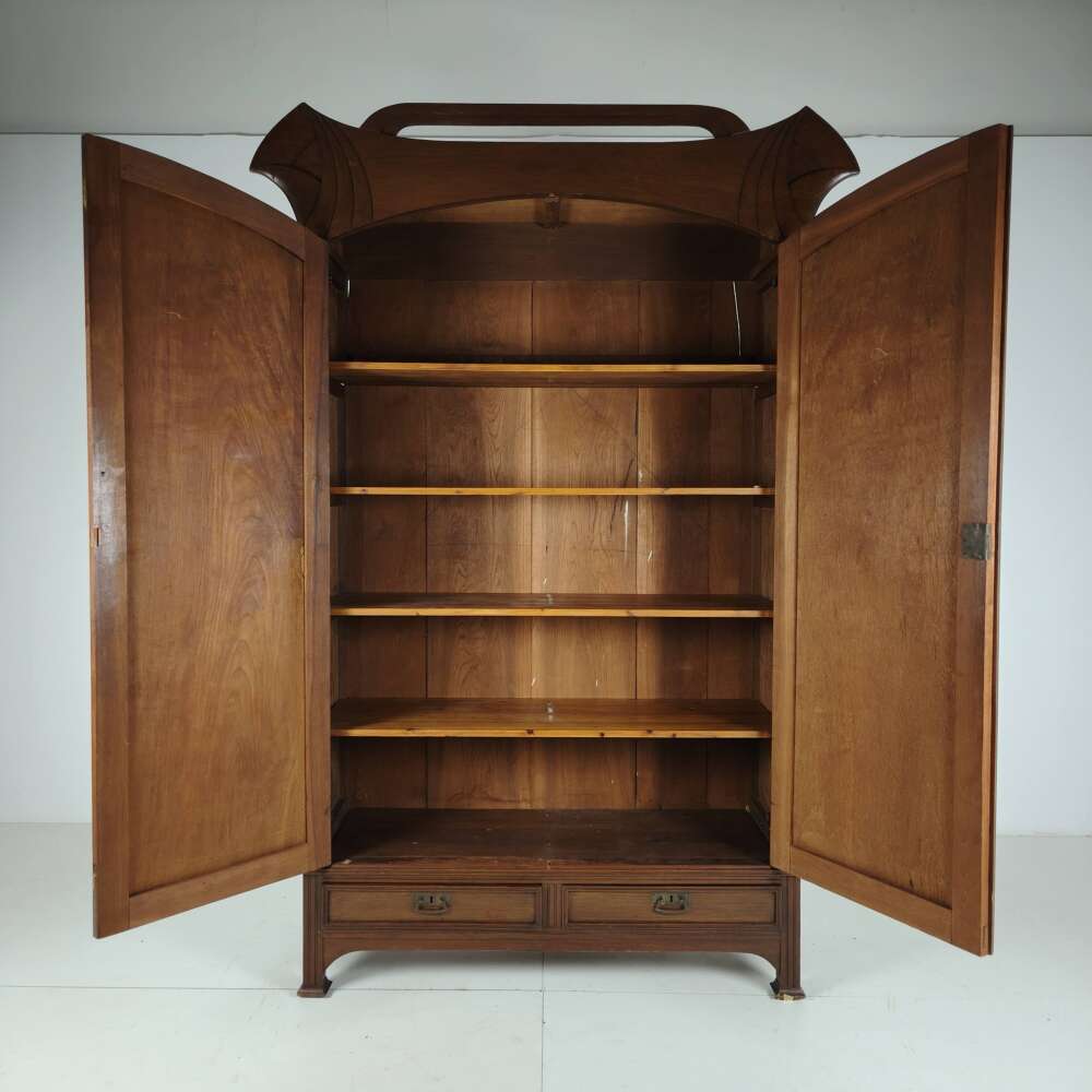 Art Nouveau Wardrobe, Circa 1900