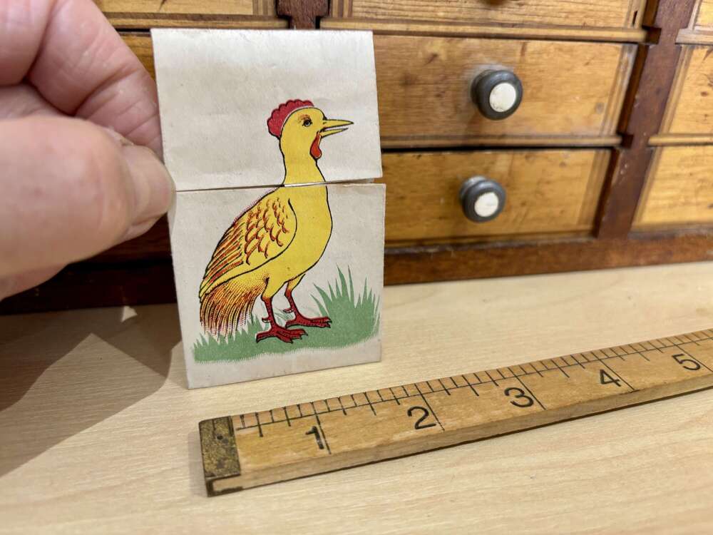 Robertson's Jam Fold out Game Advertising Trade Card Ephemera c1900s
