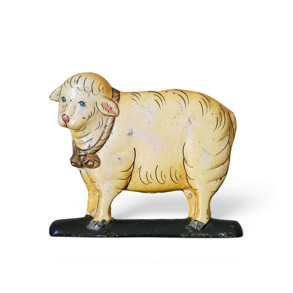 Vintage Cast Iron Sheep Doorstop