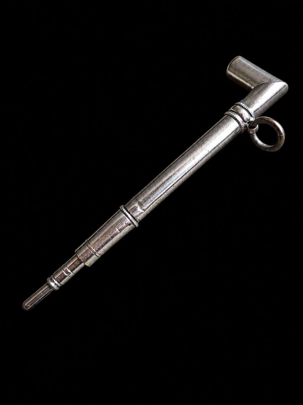 Antique Silver Plate Walking Stick Pencil