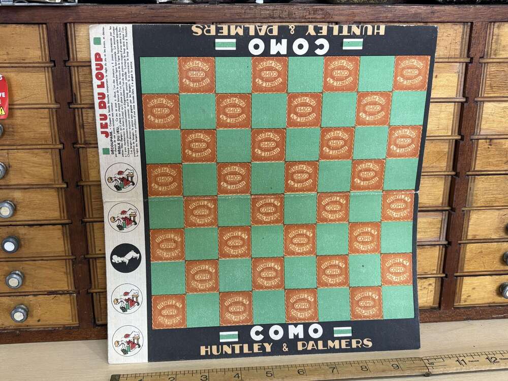 Huntley Palmers Biscuits Rene Vincent Advertising novelty board Game c1900s