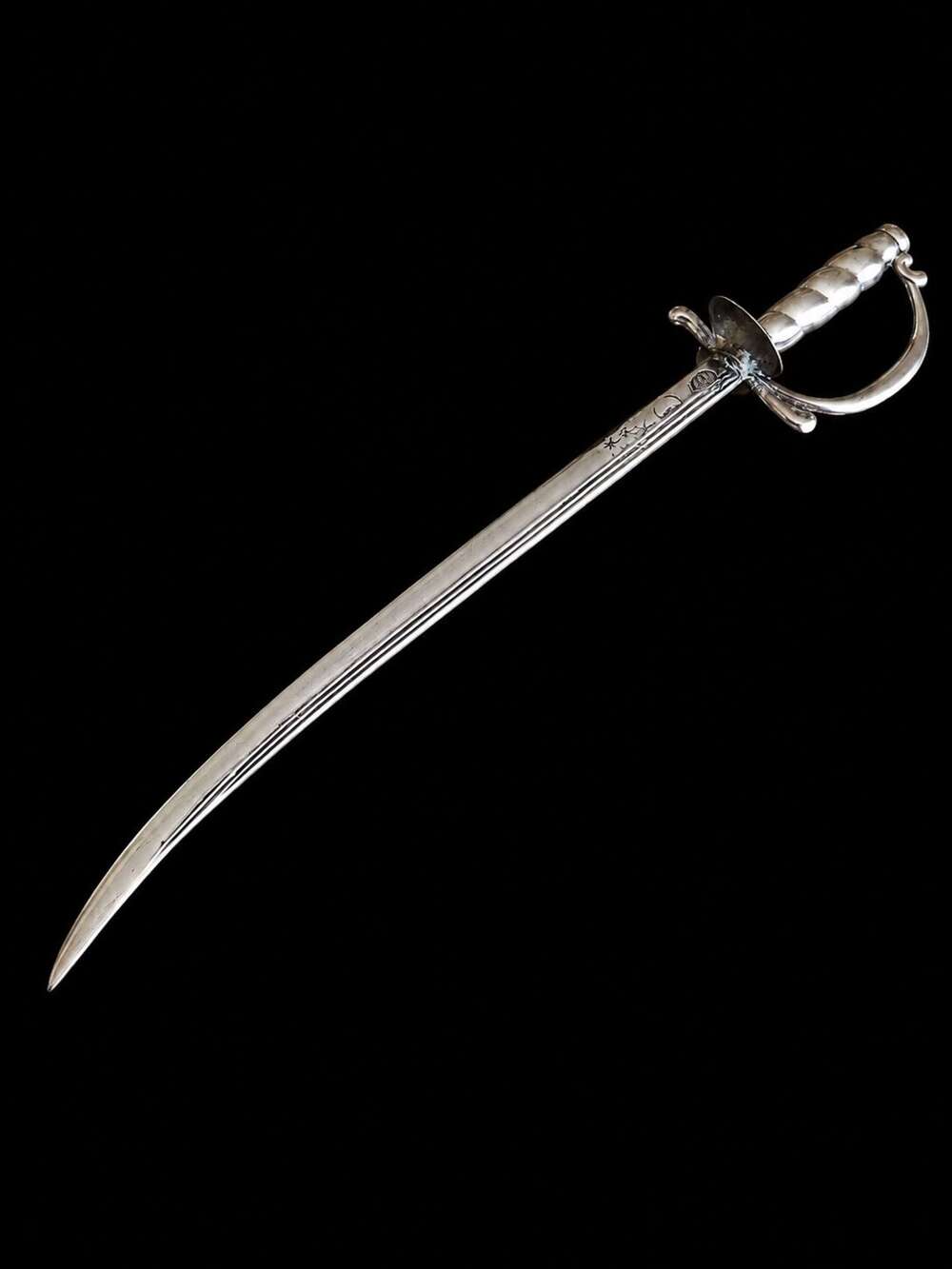 Antique Solid Sterling Silver Miniature Sword Letter Opener