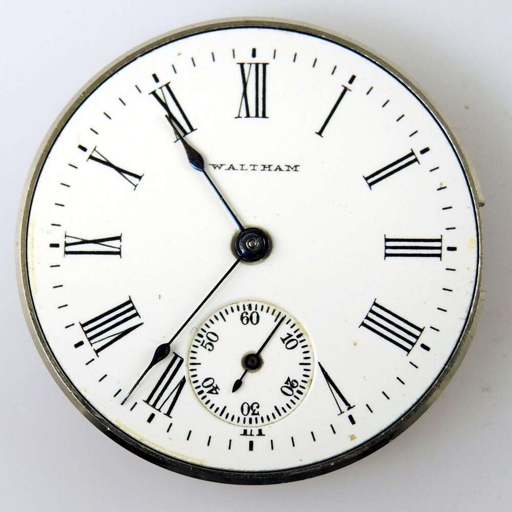 0s 15J Waltham pocket watch movement c1904