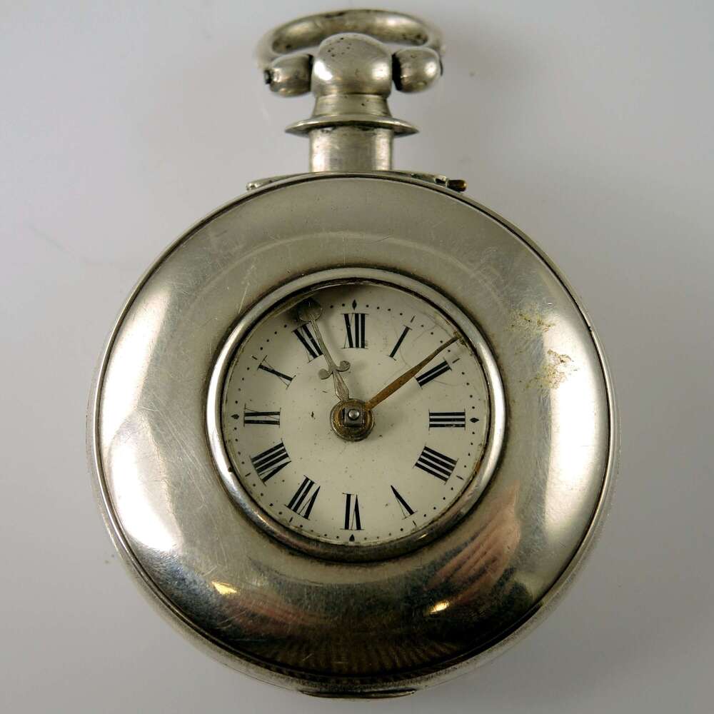 Victorian English silver Half Hunter verge by Bradshaw, Whitchurch 1858