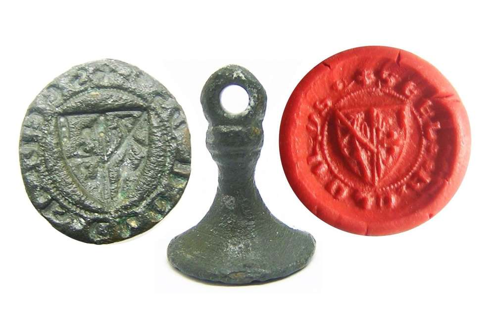 Medieval English Armorial Seal Matrice