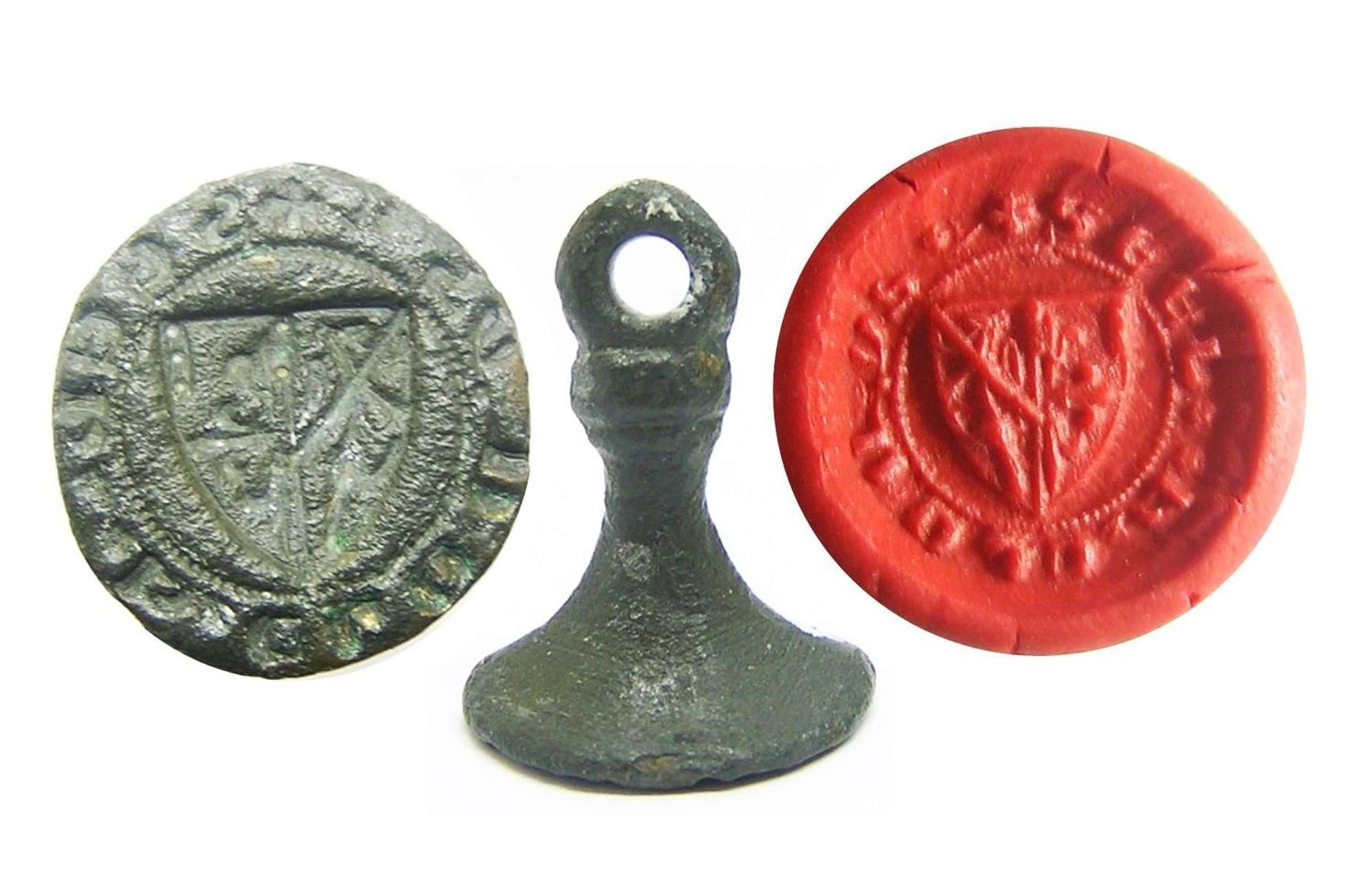 Medieval English Armorial Seal Matrice