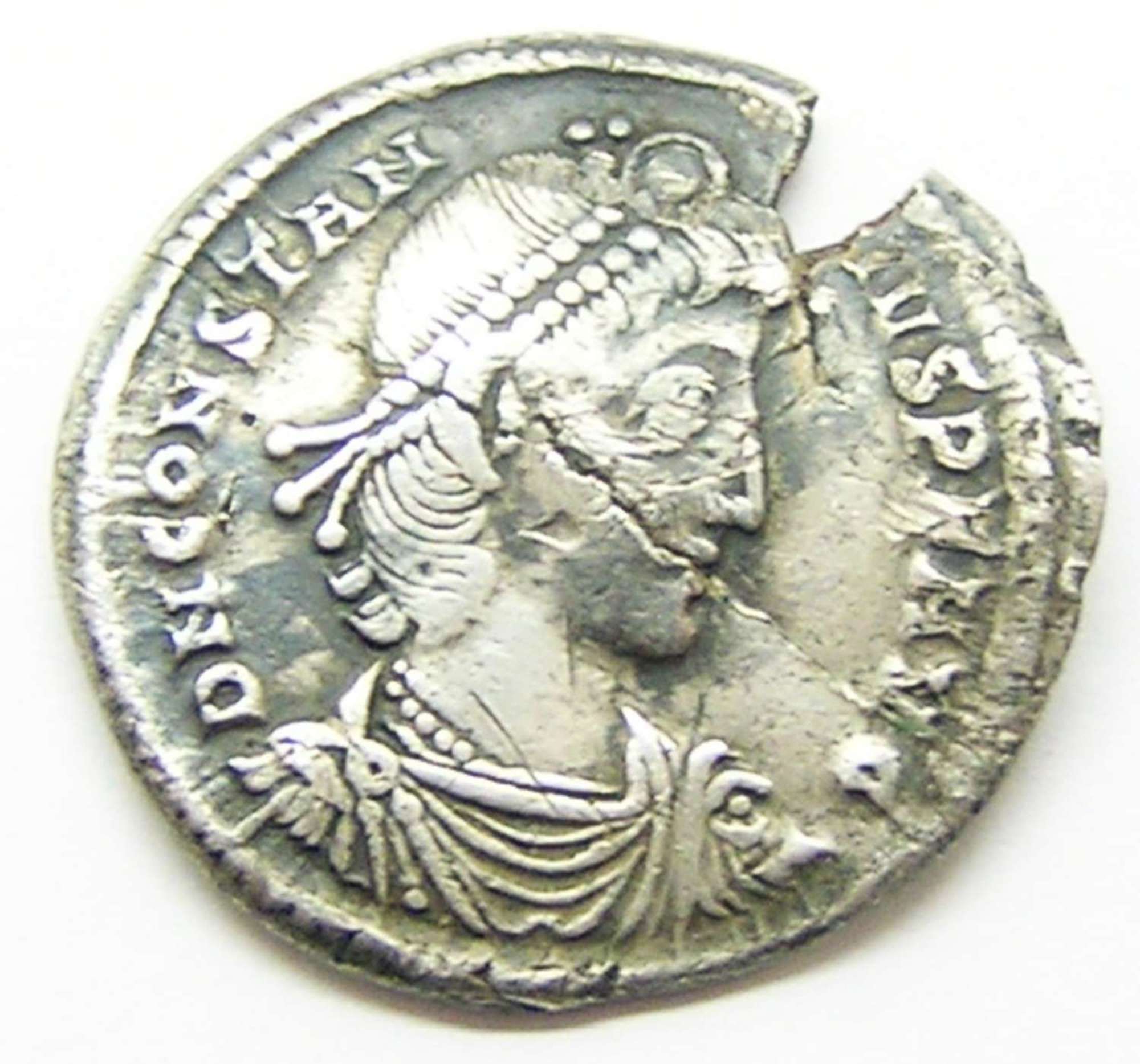 Rare Roman Silver Miliarense of Constantius II from Winchester