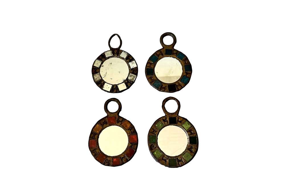 Set Of Four Small Mid-century Irena Jaworska Mirrors