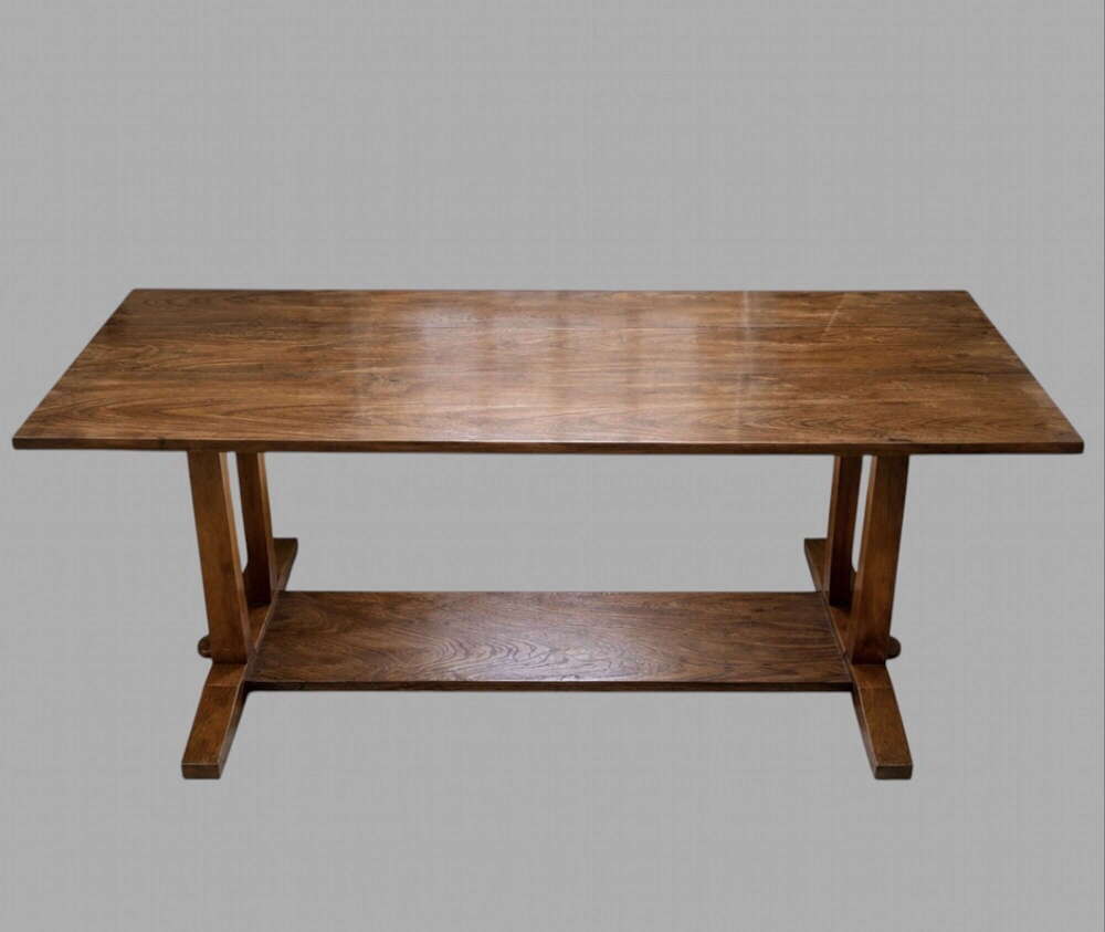 An Attractive Arts & Crafts Oak Dining/Kitchen/Hall  Table, circa 1900&ndash;1920