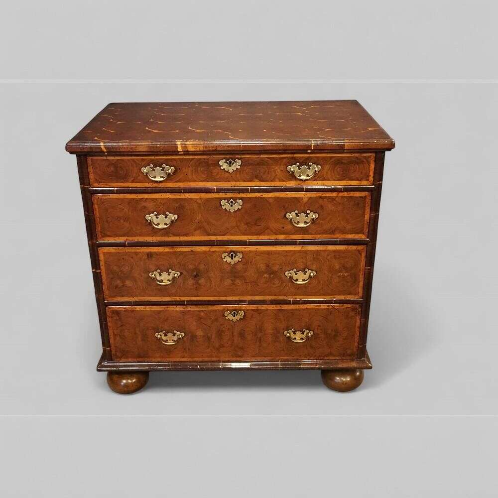 William & Mary Oyster Laburnum Chest