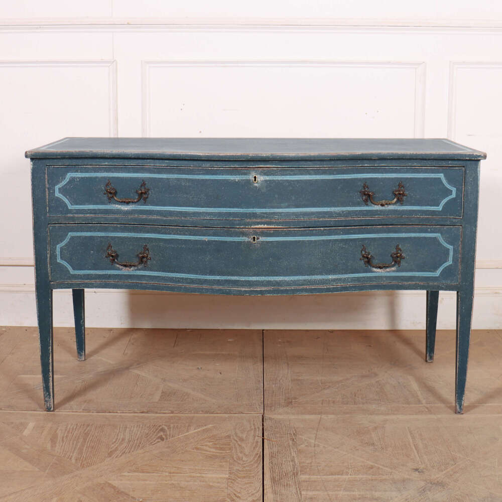 Italian Painted Serpentine Commode