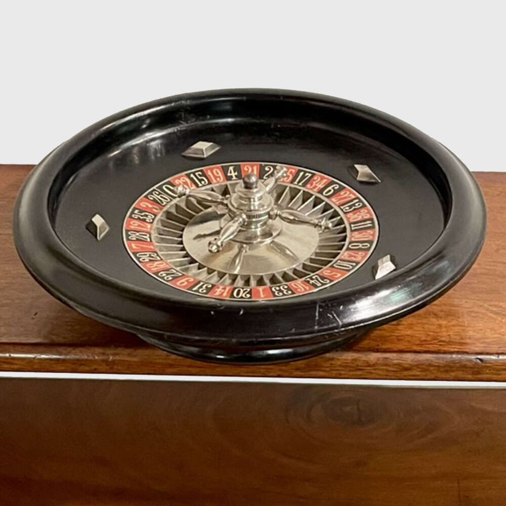 French art deco roulette wheel, by J.A.L.