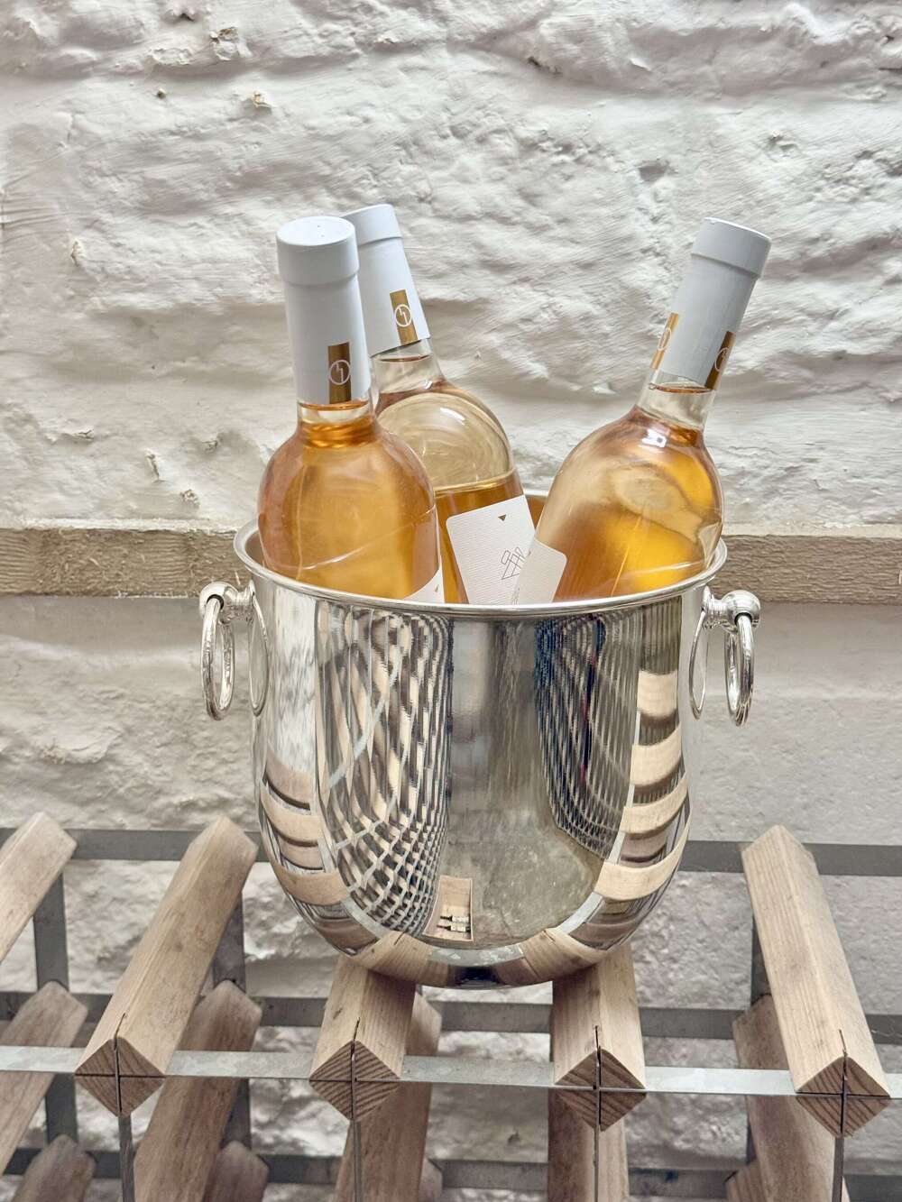 Mid Century Modern Italian Silver Plated Wine & Champagne Cooler Bucket