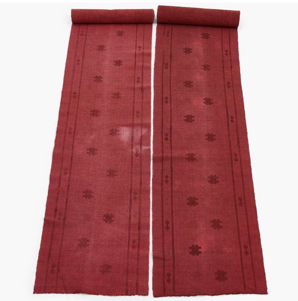 1940s two raspberry colour Swedish runners