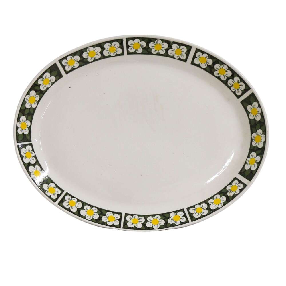 Johnson Bros &lsquo;Snow White&rsquo; Ironstone Serving Plate &mdash; England, 1960s