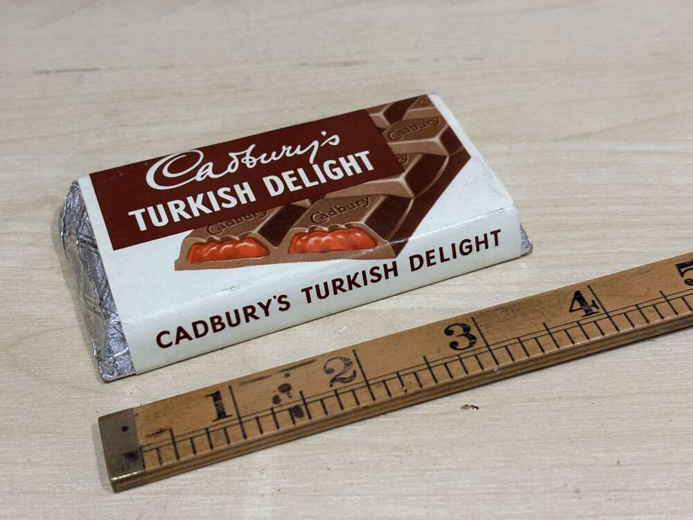 Cadbury's Turkish Delight Chocolate Bar Dummy c1950-60s