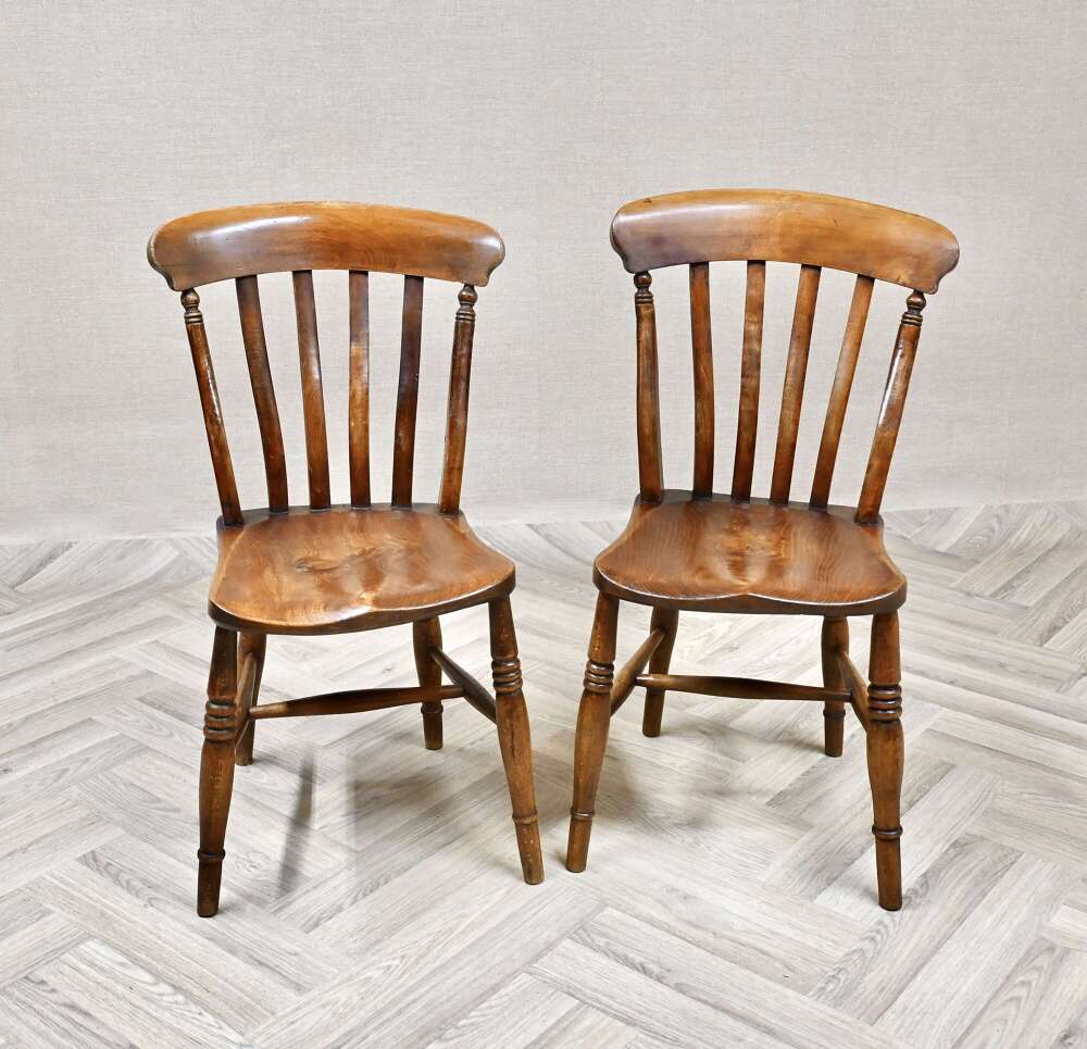 Pr Farmhouse Windsor Kitchen Chairs