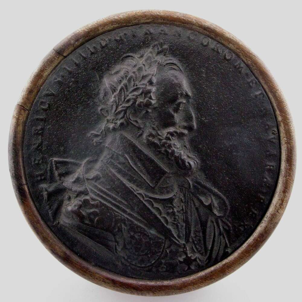 Bronze Portrait Plaque/Medallion Henry IV of France and Navarre