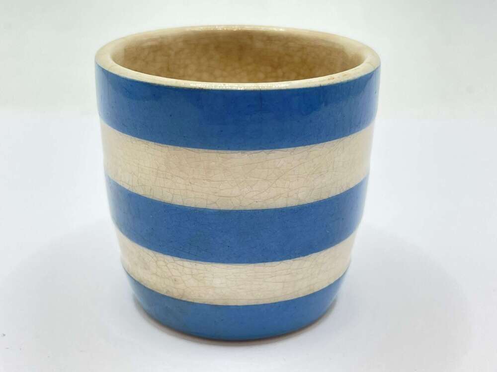 Antique Cornish Kitchen Ware T. G. Green & Co Blue & White Egg Cup