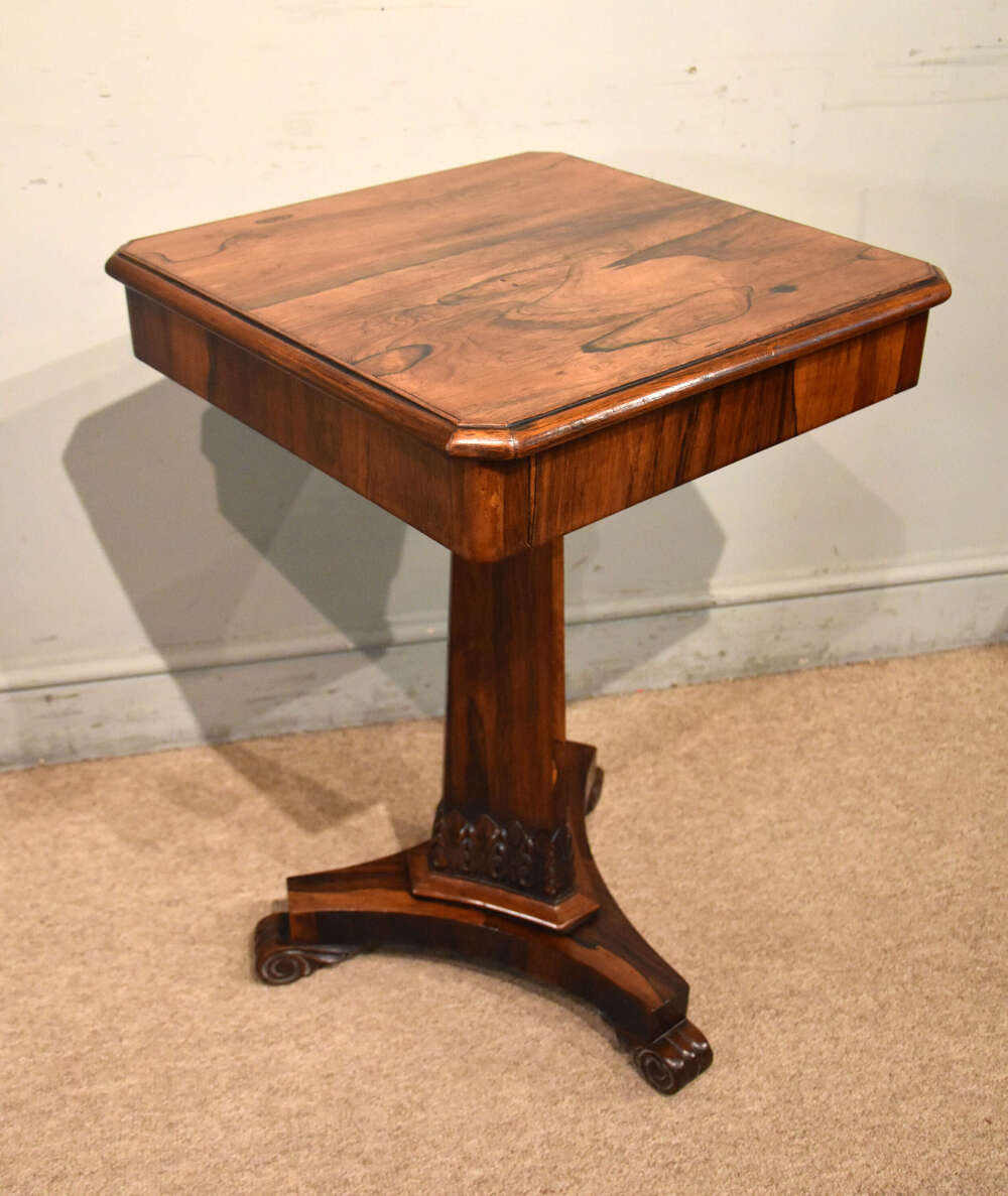 William IV Rosewood square top table