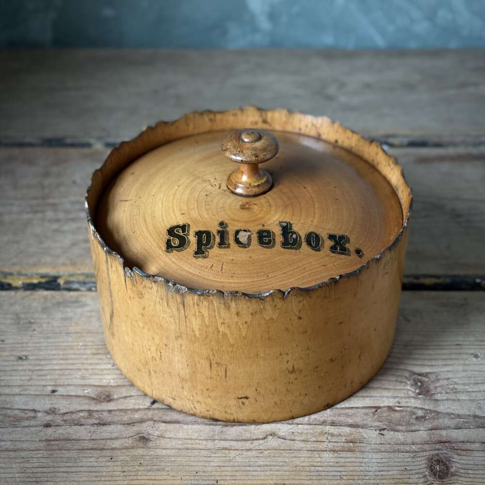 Rare Mid Victorian Mauchline Spicebox