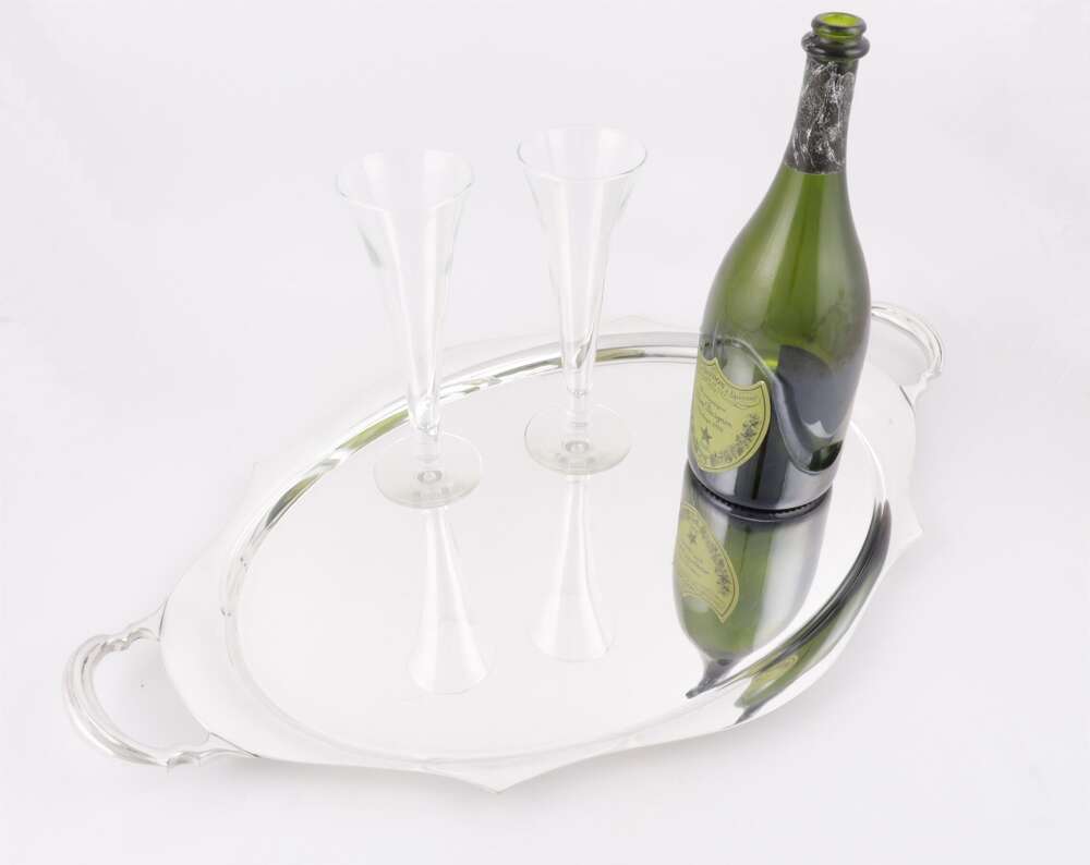 Art Deco Drinks Cocktail Tray. Large Silver Plate Epns Bar Tray.