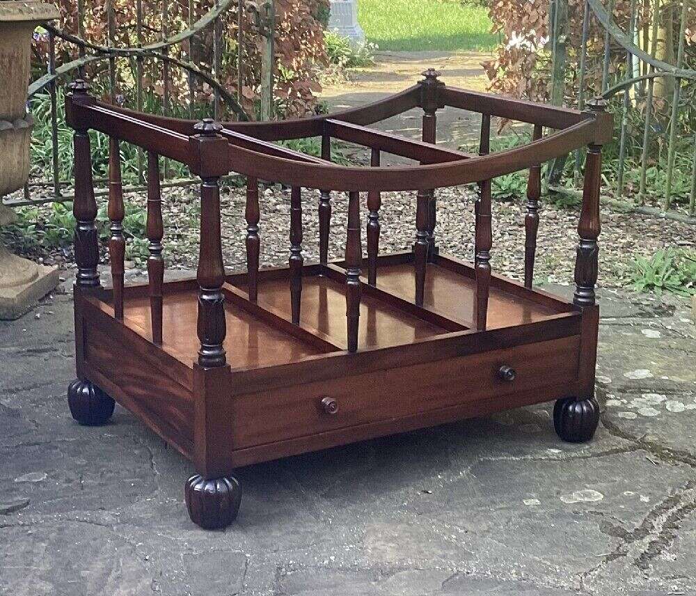 Grand George III Mahogany Canterbury