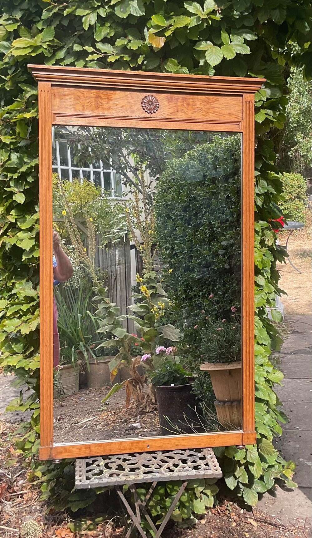 Blonde Oak Dressing Mirror C1910