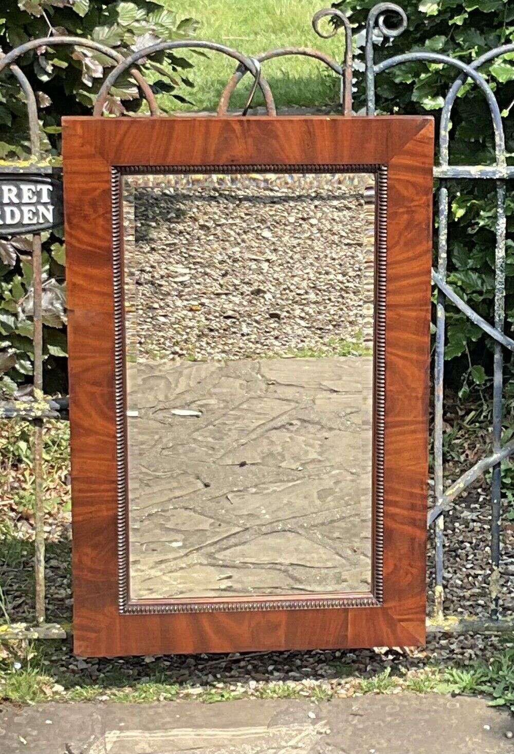 English Regency Mahogany Wall Antique Mirror C1830