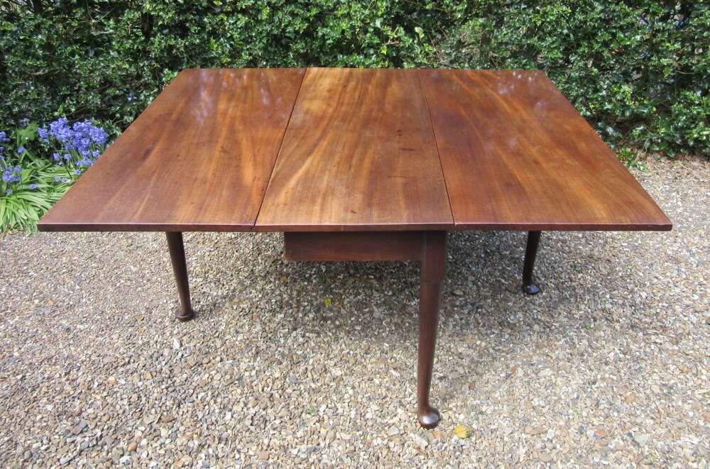 Georgian Mahogany Pad Foot Antique Dining Table C1780
