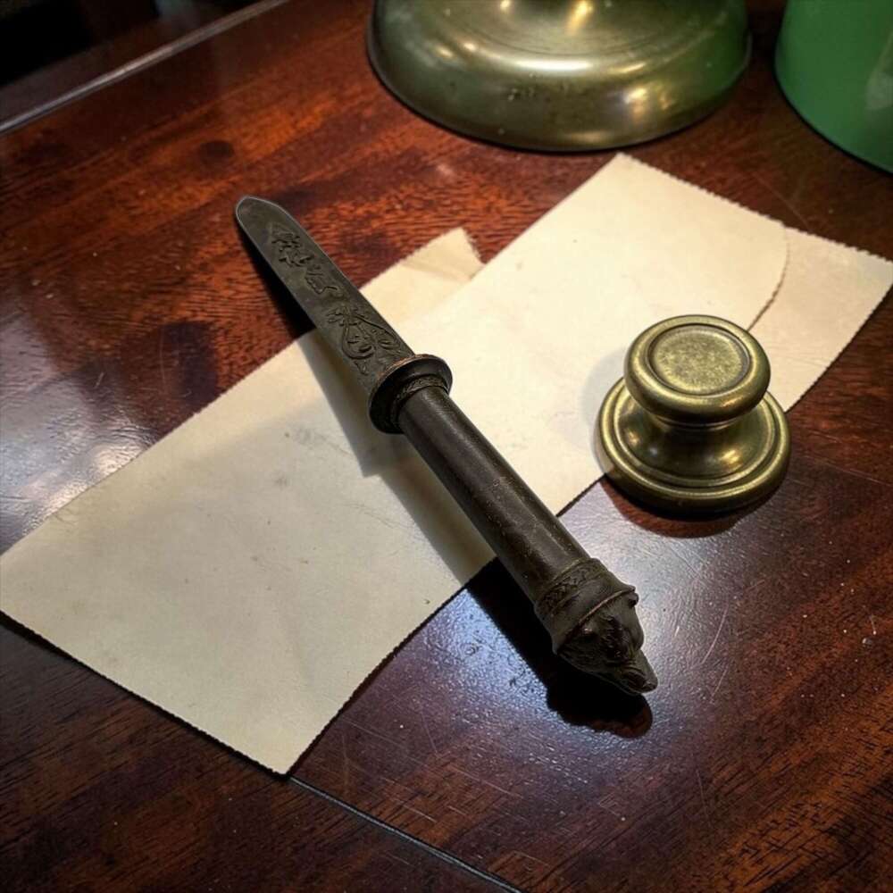 Victorian Bronze Roman Gladius Letter Opener