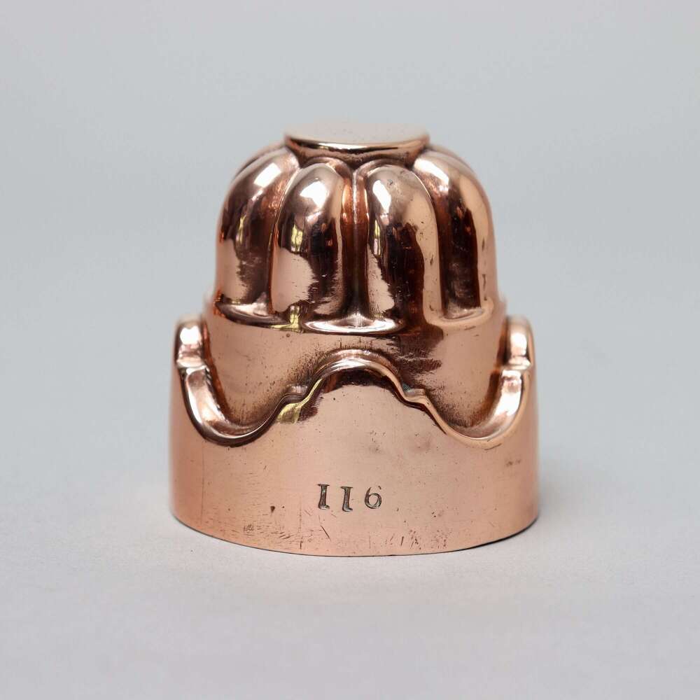Miniature Copper Mould with Scroll Base