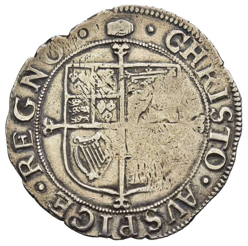 Charles I Silver Shilling. Tower mint; i.m: tun. Group E