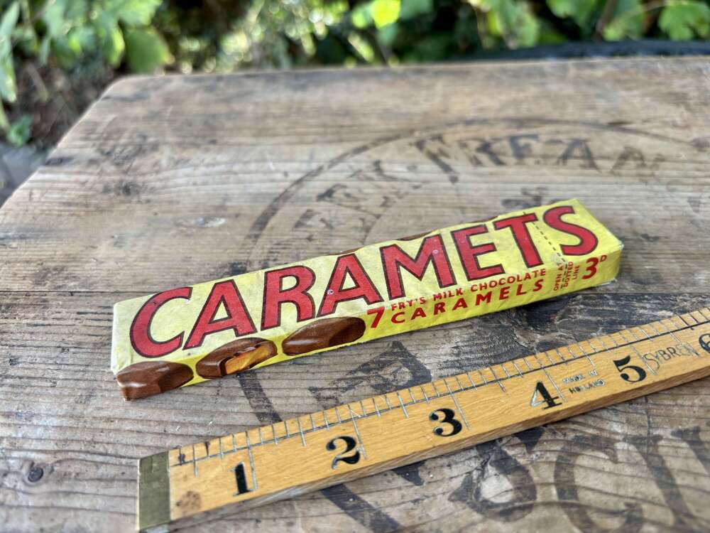 Fry's Caramets Chocolate Dummy Bar c1950s
