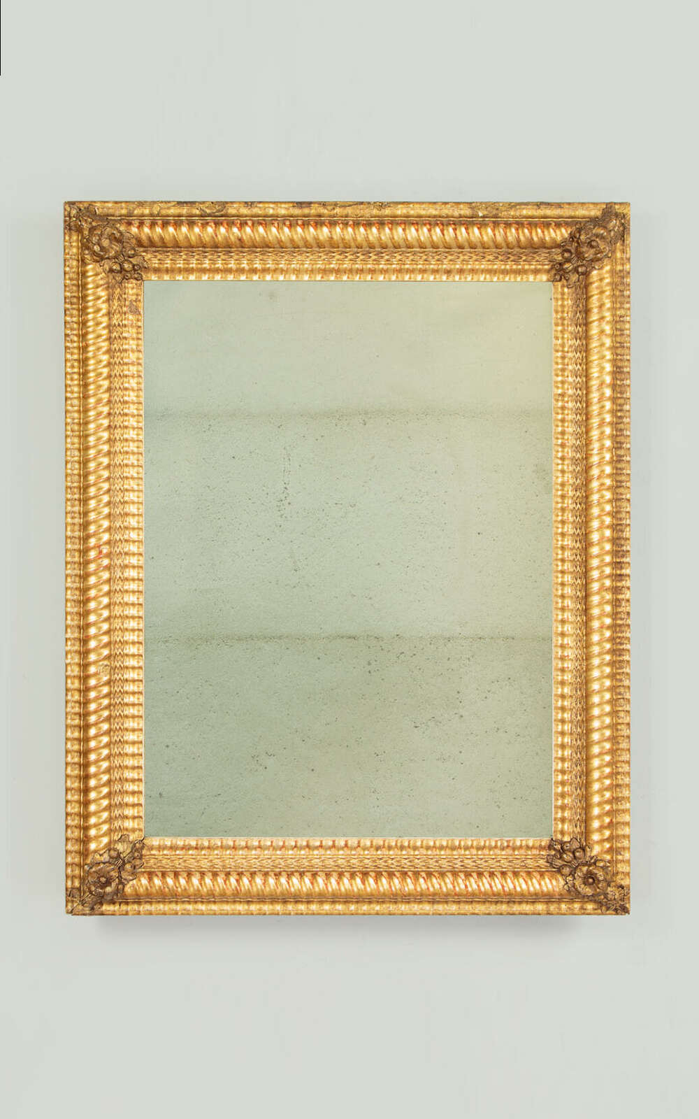 Small French Gilt Antique Mirror C.1880