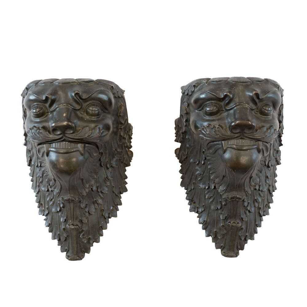 19th Century Bronze Billiard Pockets