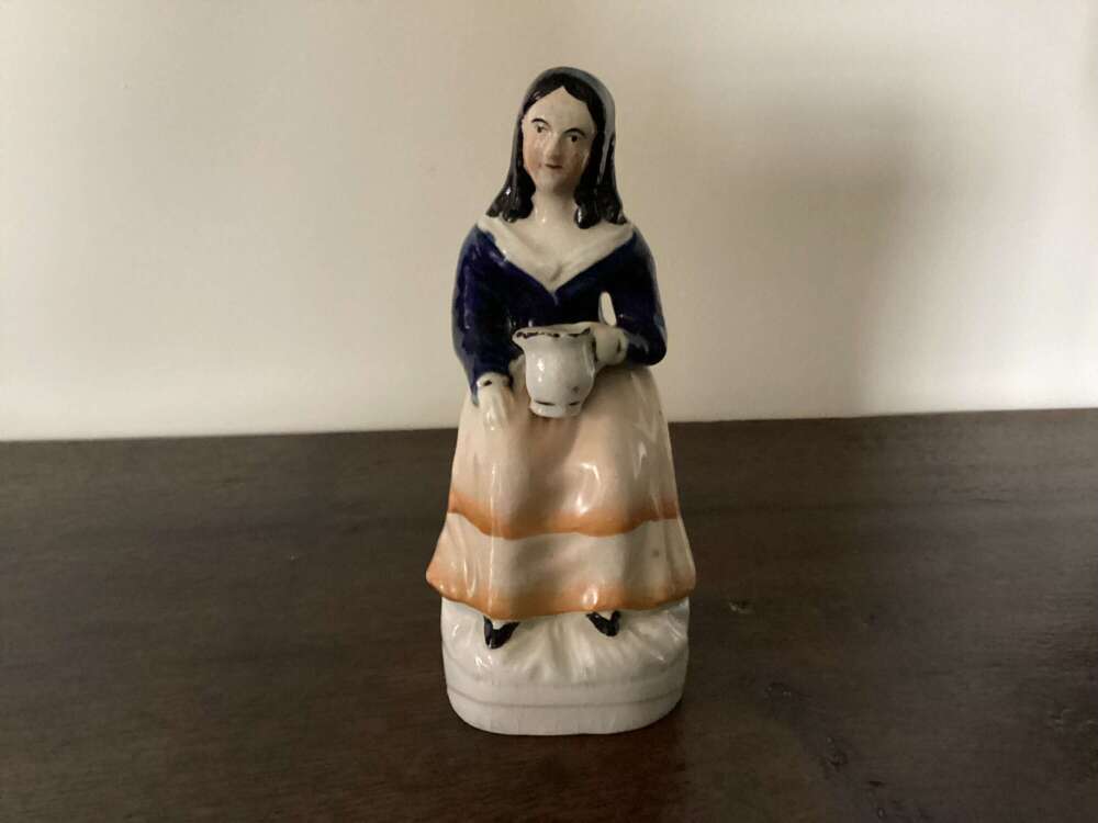19th century Staffordshire pottery lady