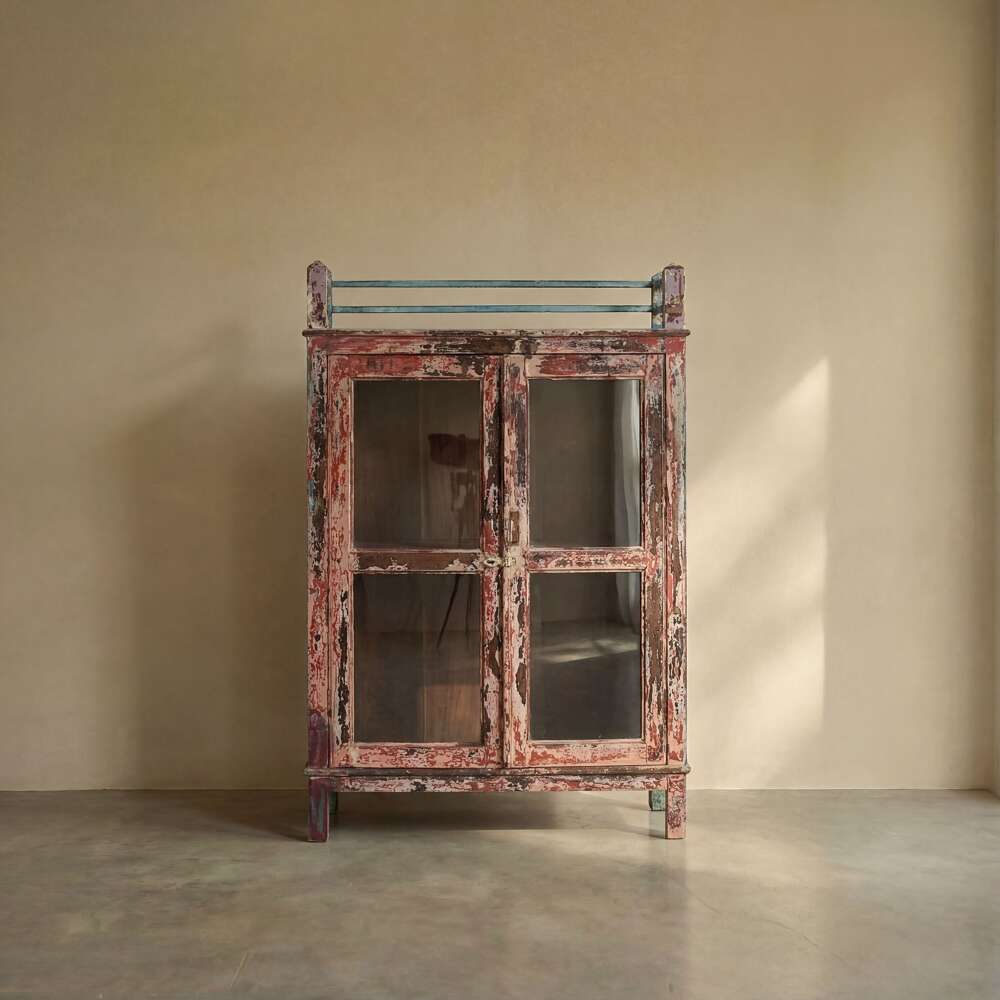 Raisa Indian Glass Cupboard