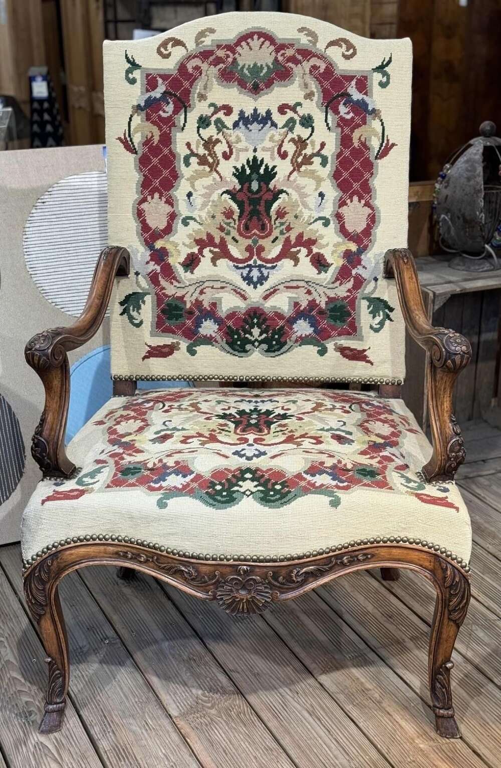 Lovely French Walnut Armchair