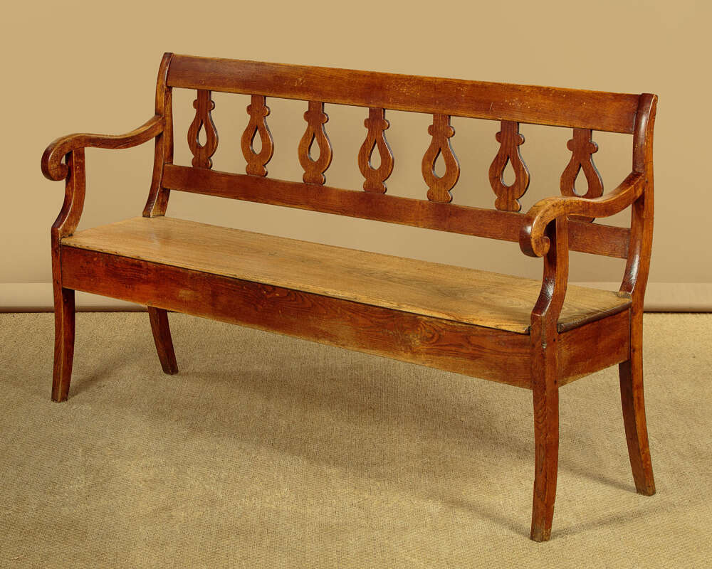 Ash Settle Or Hall Bench C.1830