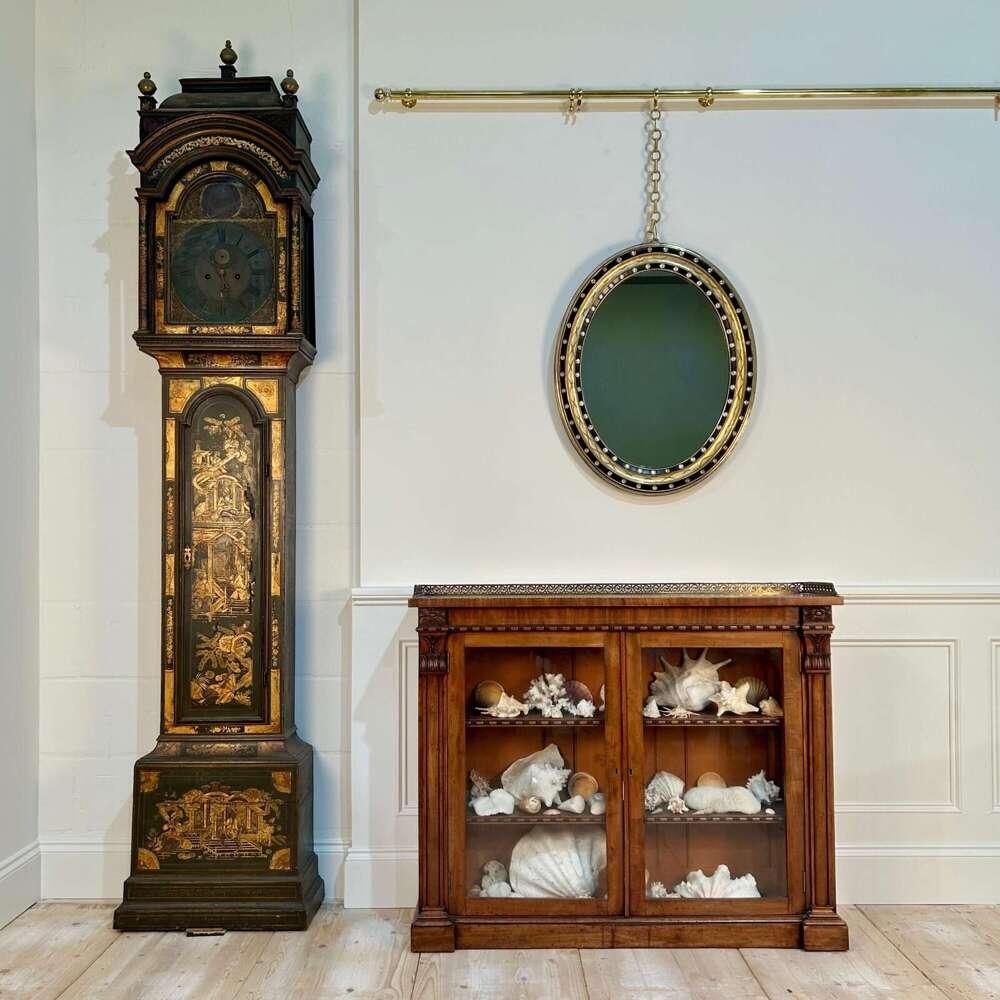 George IV Dwarf Mahogany Bookcase Cabinet - Gillows Manner