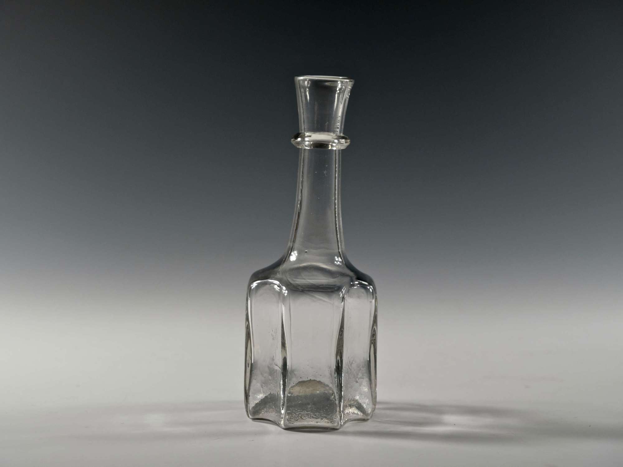 Antique serving bottle octagonal English C1730