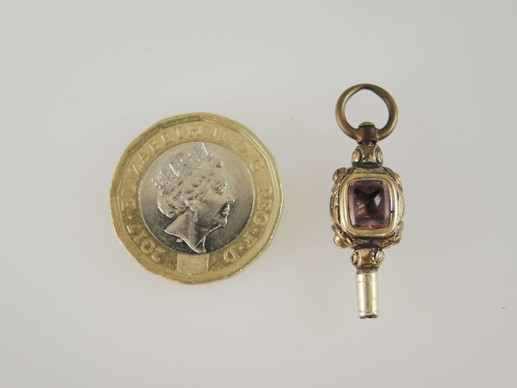 Antique pocket watch key c1880