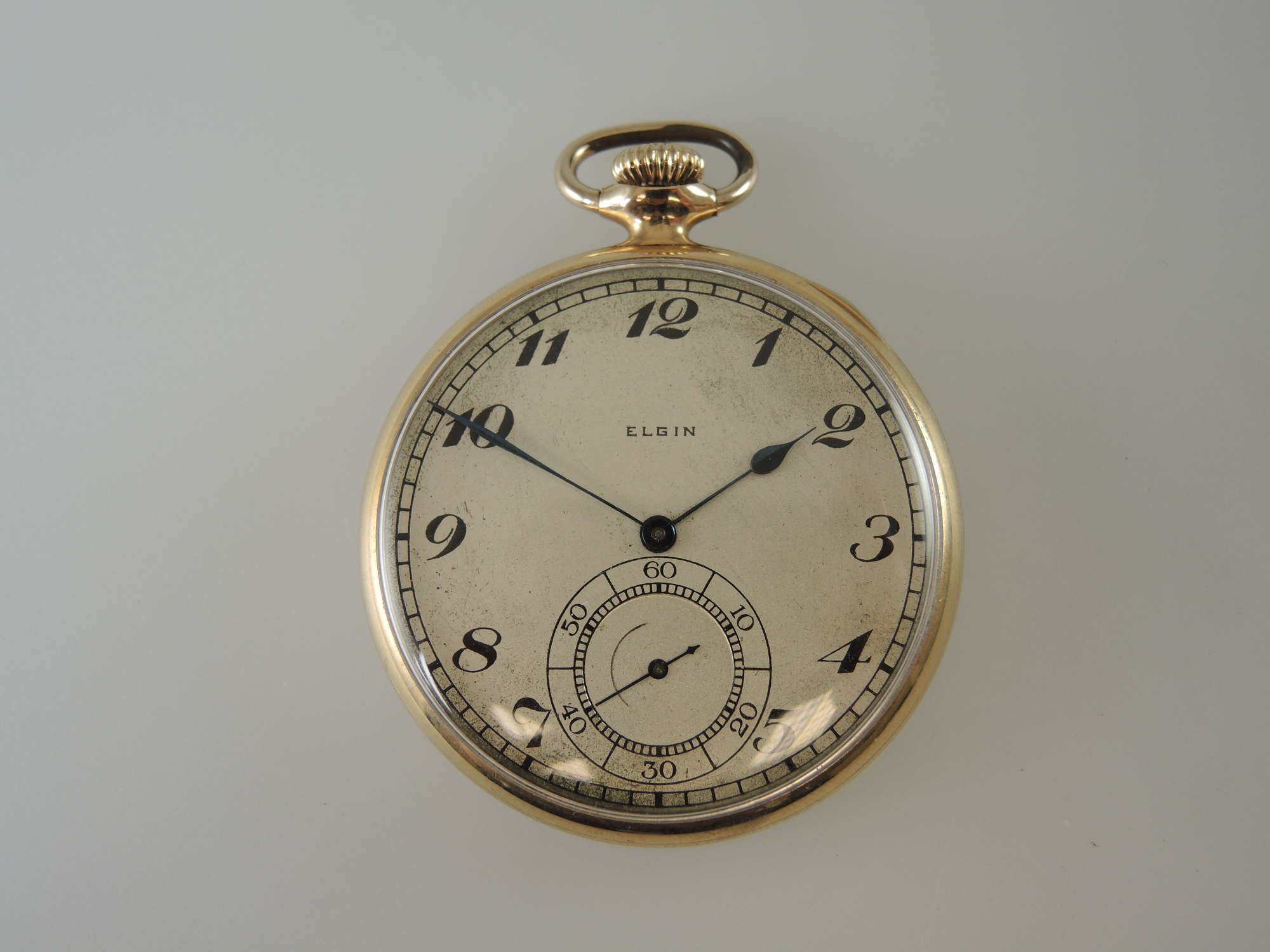 17 Jewel GM Wheeler Elgin pocket watch c1920